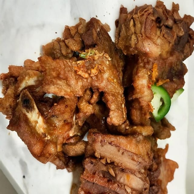 Wok-Charred Pork Chop / 椒盐肉排.